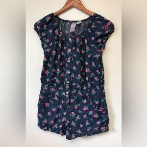 Cute Guess girls 100% cotton romper size 12.